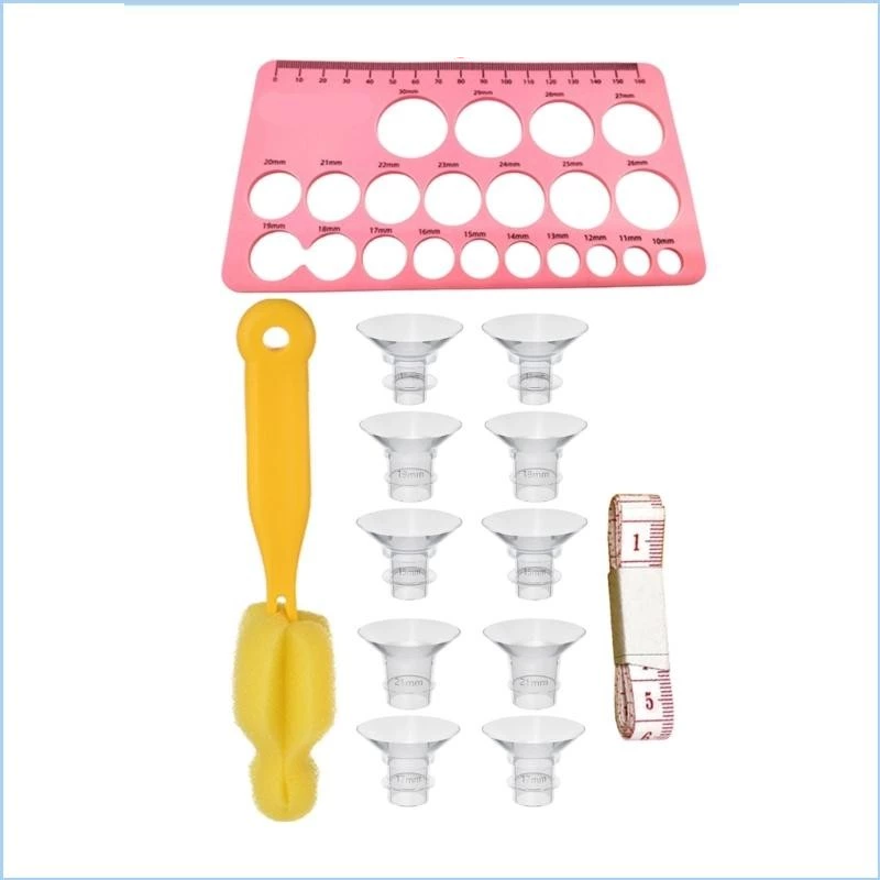 Nipple Cover Pasties - 13-piece flange breast pump set with