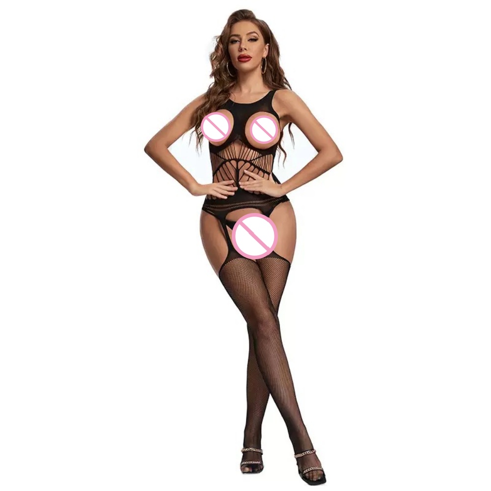 Bodystocking Fishnet - Crotchless Bodysuits Transparent Bodystocking Sex Bold