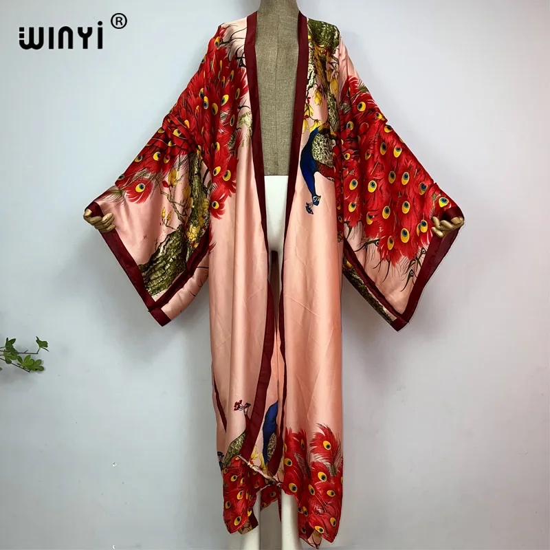 Robe Silk Women - WINYI 2022 Summer Women Cardigan Stitch