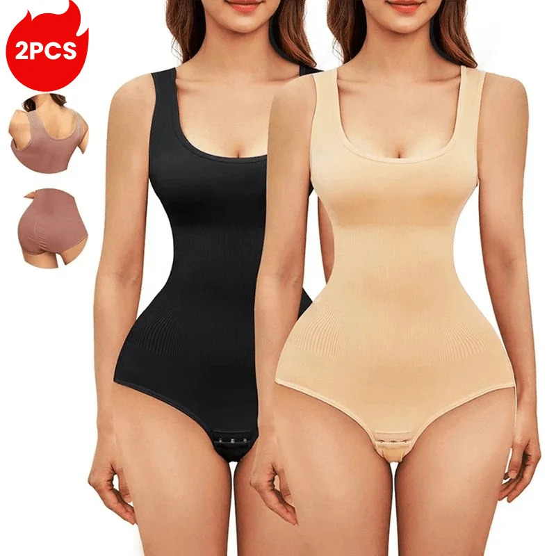 2pcs Body Shapewear For Women  - огляд і ціна Shapewear Bodysuit Firm