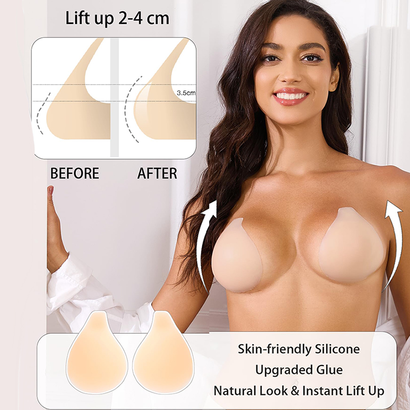 1/2 Pairs Women Sticky Bra Pus - огляд і ціна Strapless Bra Backless