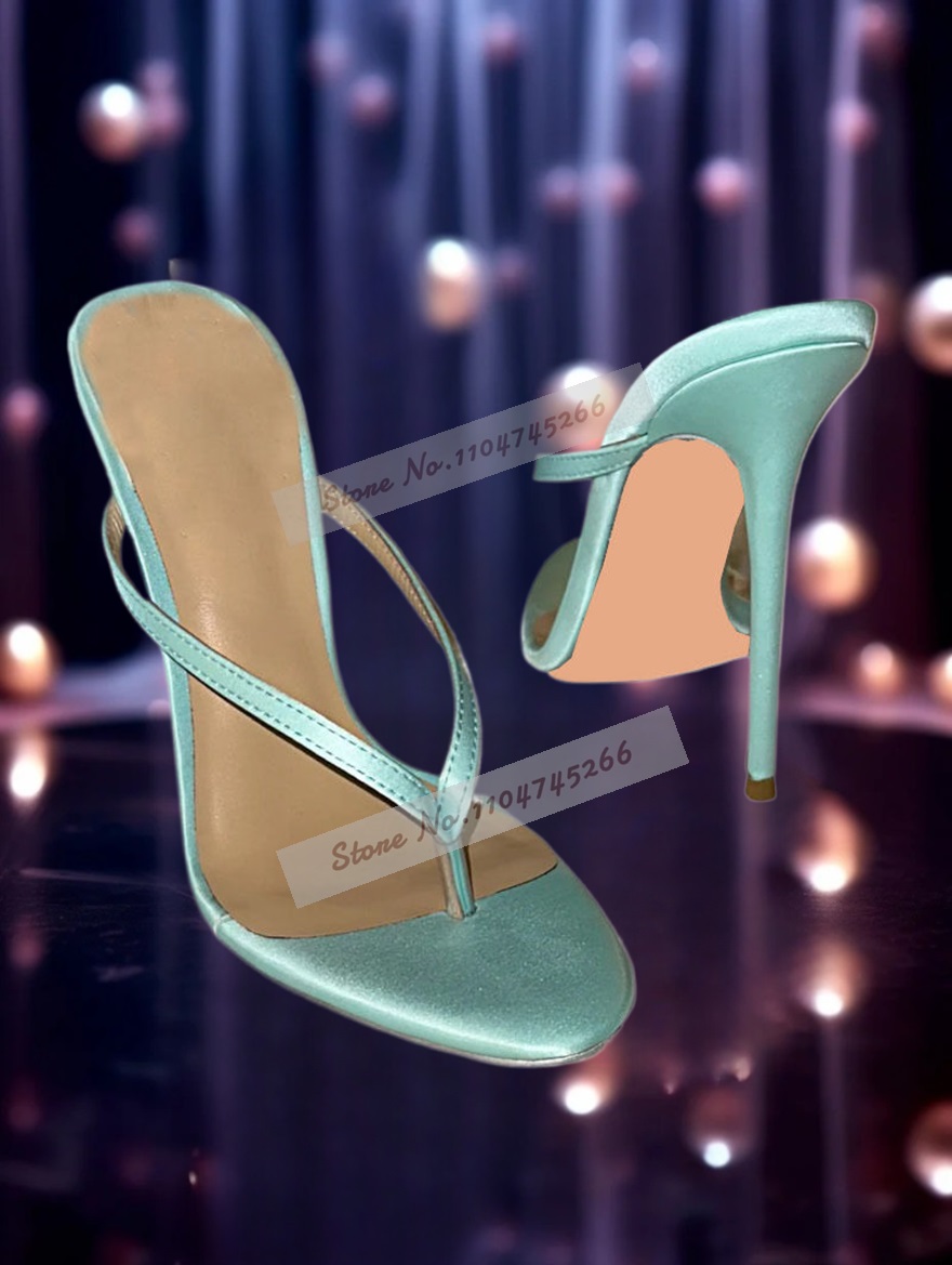 Light Green Satin Clip Toe Hig - огляд і ціна Slip Dress Satin