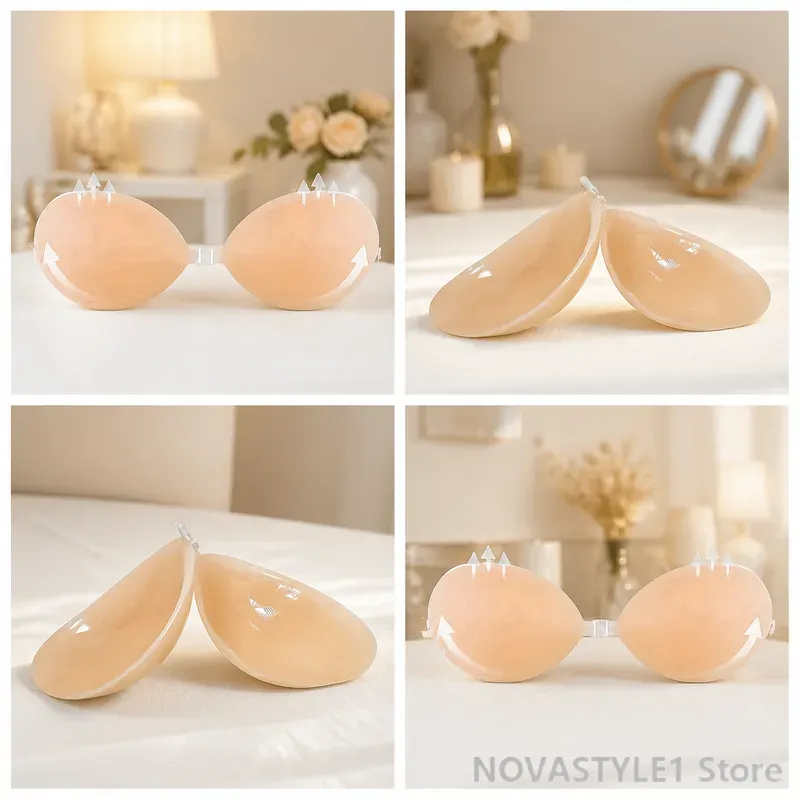 2pcs silicone breast lift pads - огляд і ціна Silicone Bra Adhesive