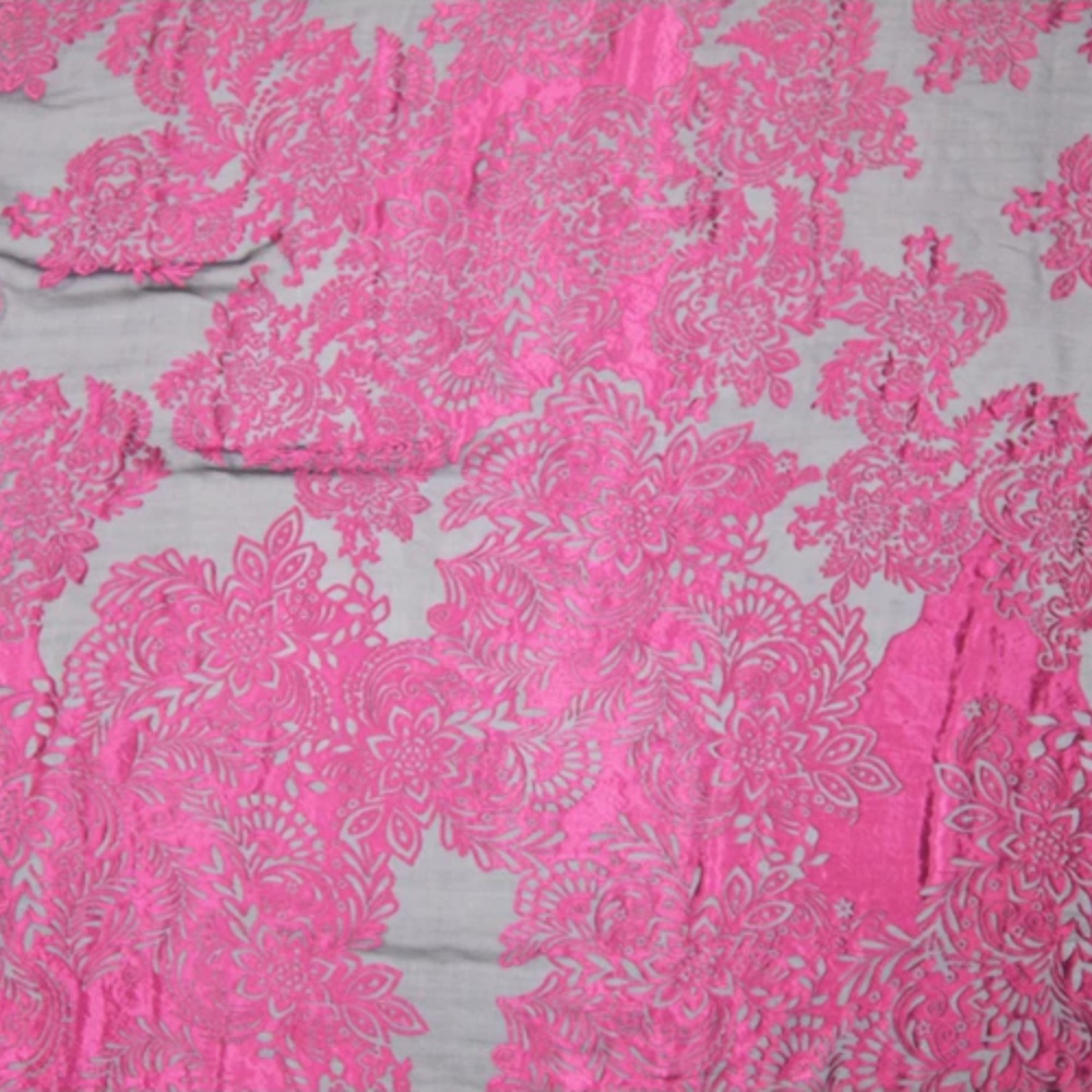 Fashion Large Pink Flower Desi - огляд і ціна Robe Silk Women