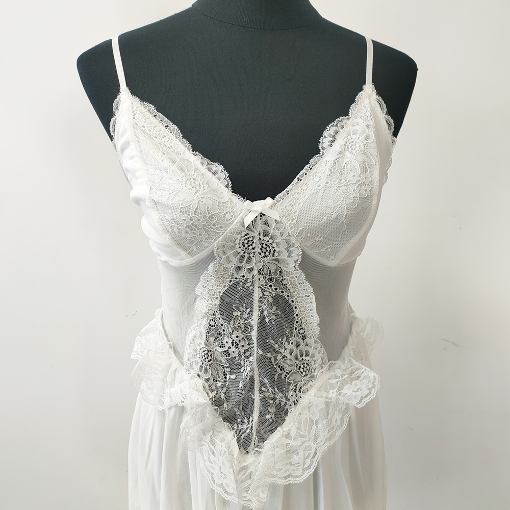 Sexy White Lace Floral Nightwe - огляд і ціна Babydoll Chemise Night