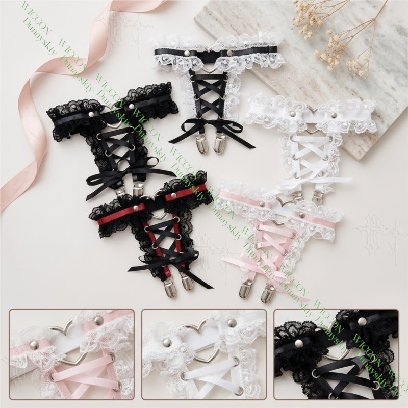 Jirai Kei Figure Ribbon Buckle - огляд і ціна Garter Belt Set