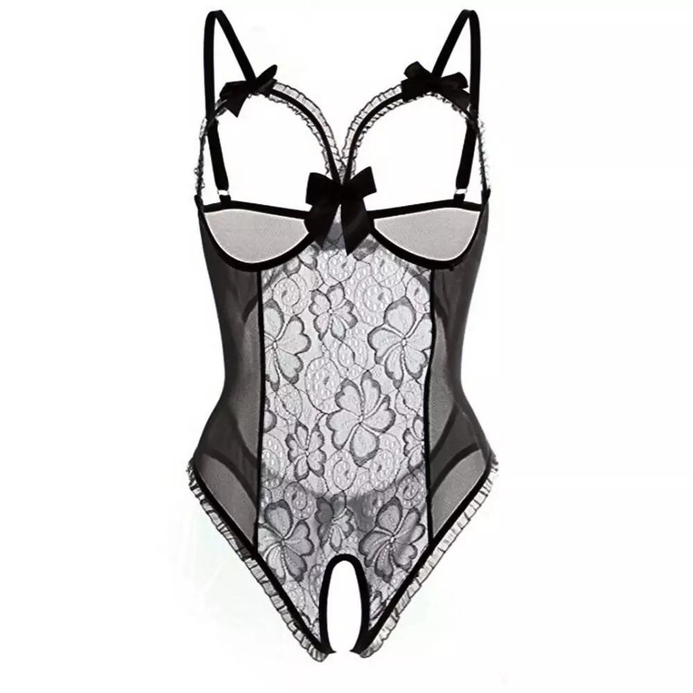 Women Sexy Open Bra Strap Ling - огляд і ціна Babydoll Chemise Night