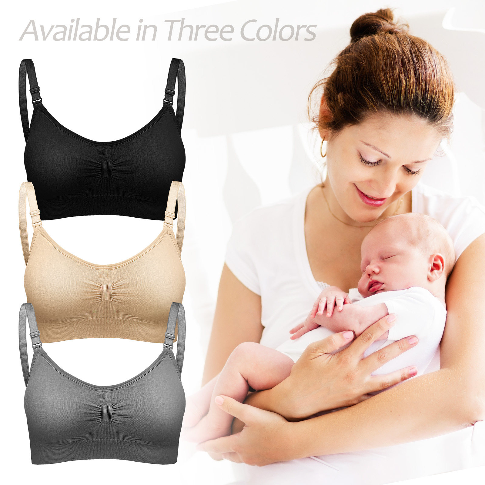 3 Pcs Breastfeeding Bras for W - огляд і ціна Nursing Bra Sleep