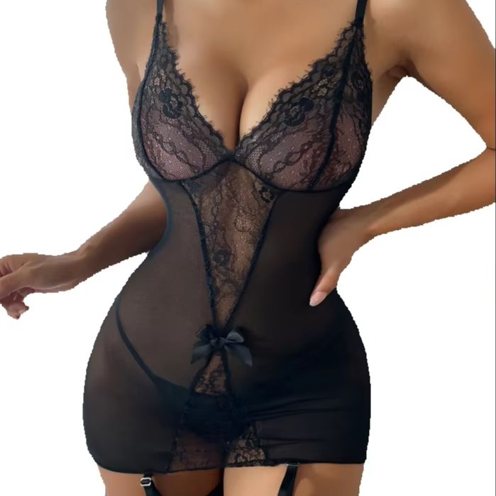Lace Underwear Set with Stocki - огляд і ціна Garter Belt Set