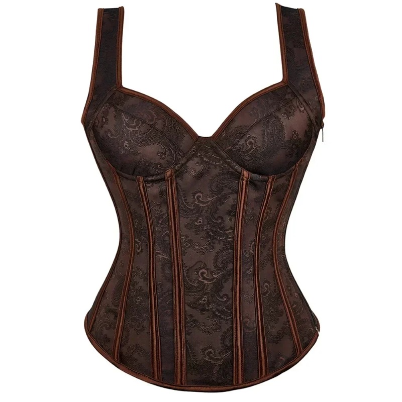 Women Floral Print Corset Top  - огляд і ціна Shapewear Bodysuit Firm