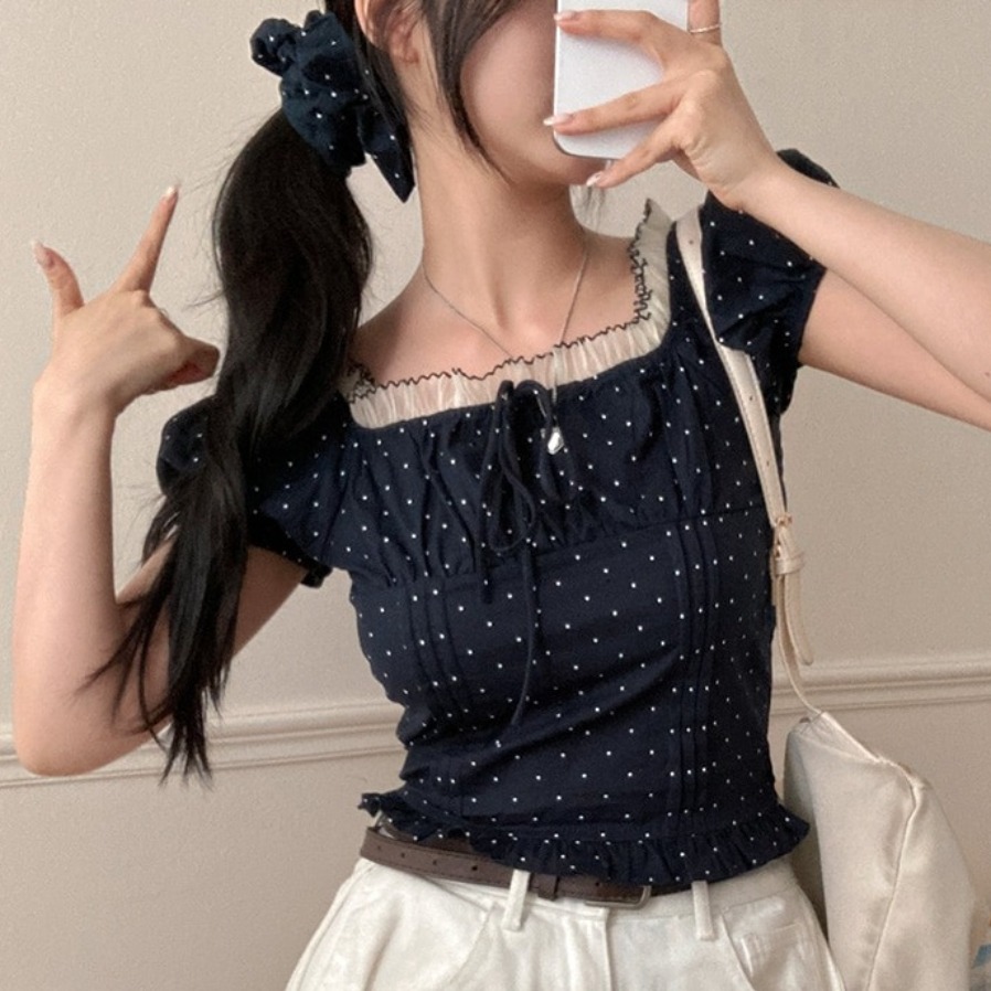 Summer Sweet Bubble Sleeve Pol - огляд і ціна Corset Waist Cinch