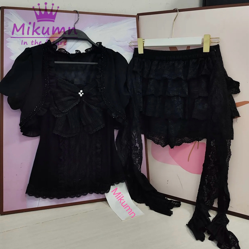 Mikumn Gothic Lolita Black Lac - огляд і ціна Cami Top Lace