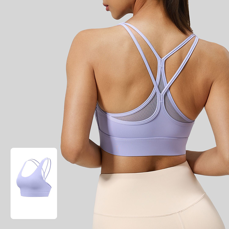 2026 New Women Sexy Mesh Cross - огляд і ціна Sports Bra High Impact