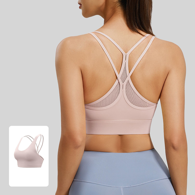 2026 New Women Sexy Mesh Cross - огляд і ціна Sports Bra High Impact