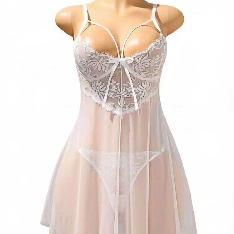 Women White Lace Babydoll Ling - огляд і ціна Babydoll Chemise Night