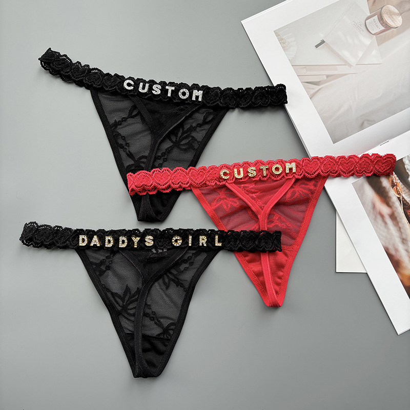 Personality Custom Thong Name  - огляд і ціна Thong Bikini Women