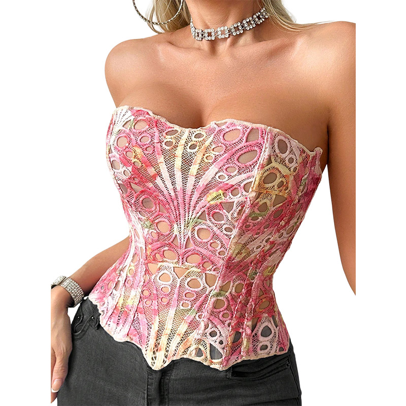 Sexy Bone Garment Corset Sheer - огляд і ціна Cami Top Lace