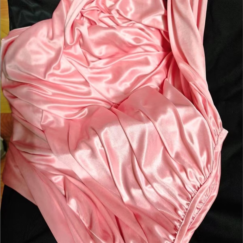 Glossy Ice Silk Night Robe Wit - огляд і ціна Robe Silk Women