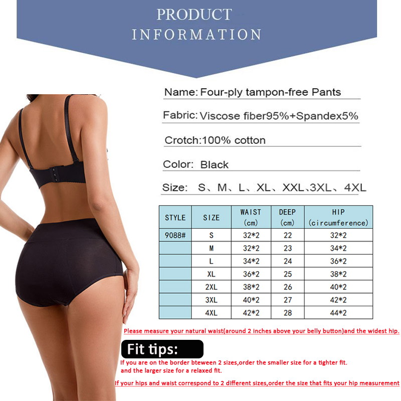 Heavy Flow Menstrual Panties 4 - огляд і ціна Period Panty Absorbent