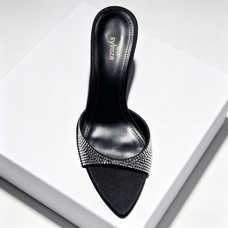 Rhinestone Designer Heels Slip - огляд і ціна Slip Dress Satin