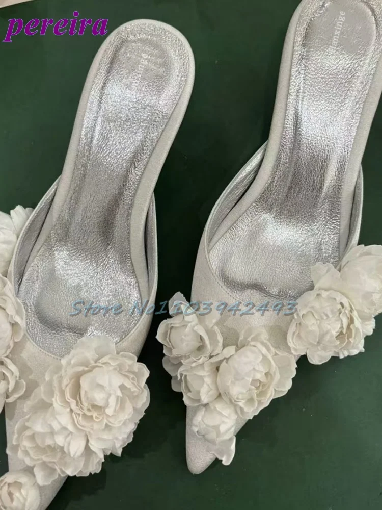 Multi Flower Wedding Sandals S - огляд і ціна Slip Dress Satin