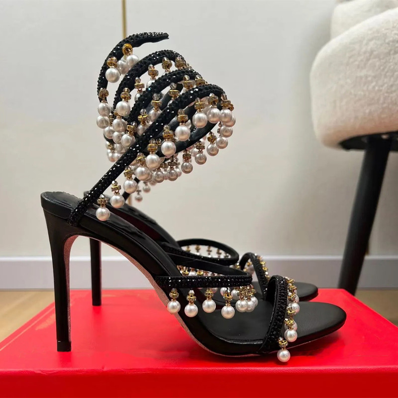 Luxury Rhinestones Pearls Tass - огляд і ціна Slip Dress Satin