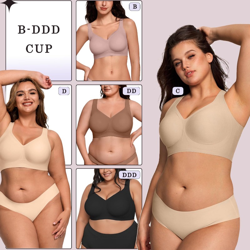 Plus Size Wireless Jelly Bra W - огляд і ціна Push Up Bra Padded
