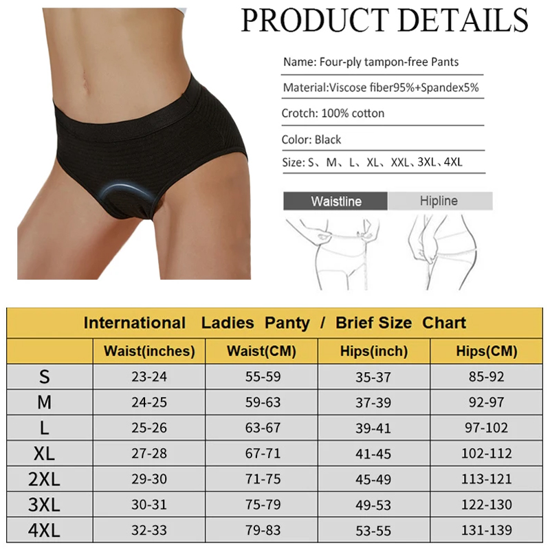 2Pc Heavy Flow Pure Cotton Men - огляд і ціна Period Panty Absorbent