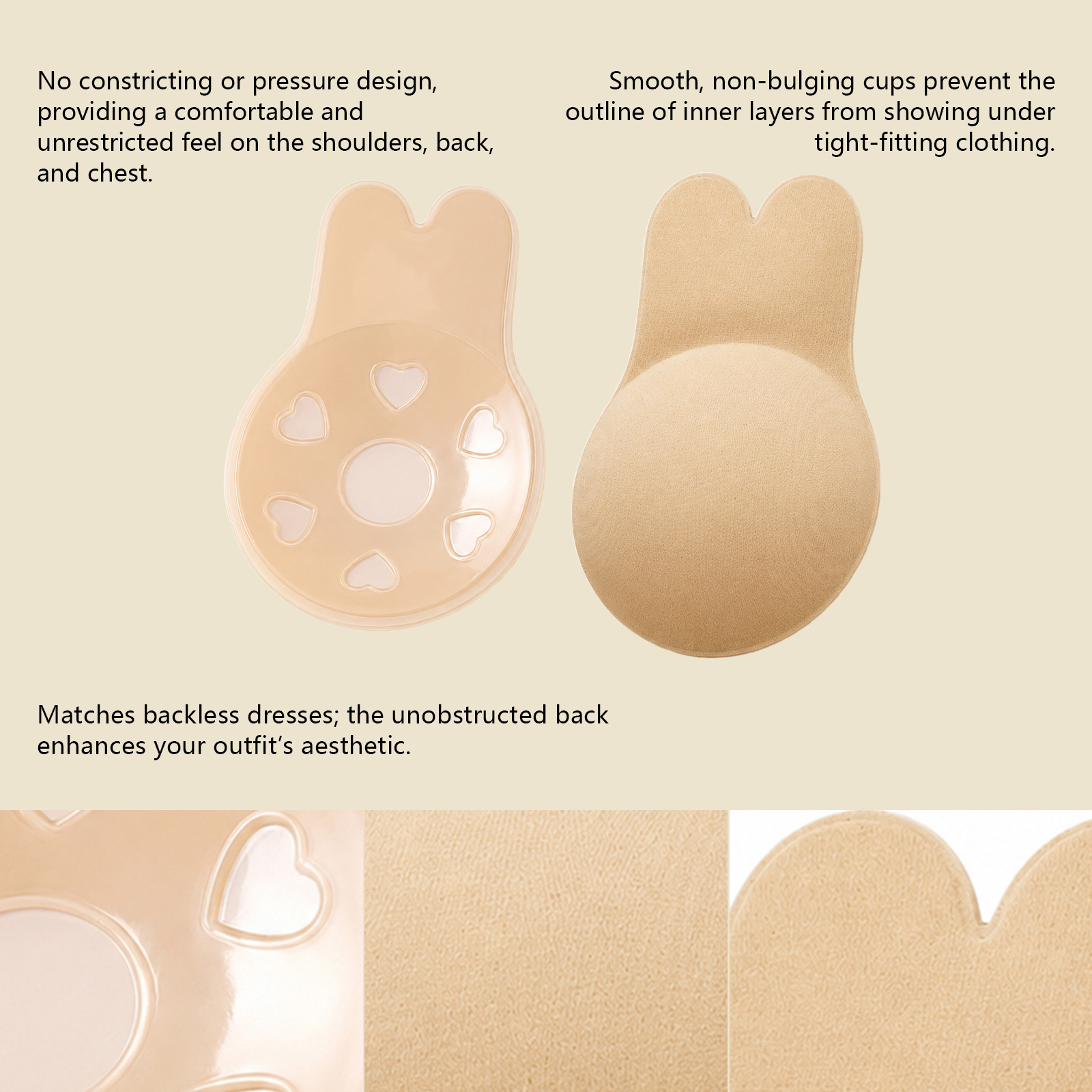 Rabbit Ear Invisible Nipple Co - огляд і ціна Nipple Cover Pasties
