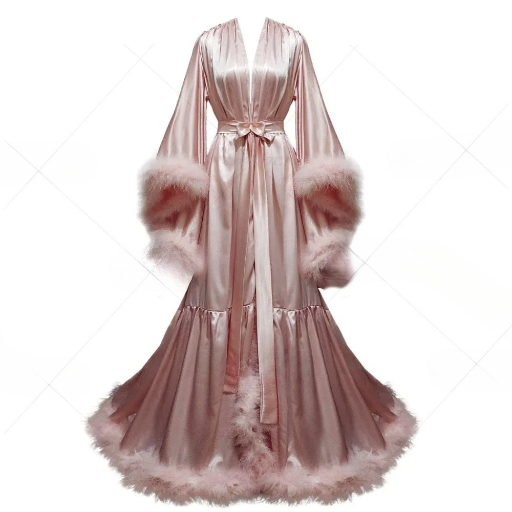 Customized Bathrobe for Women  - огляд і ціна Robe Silk Women