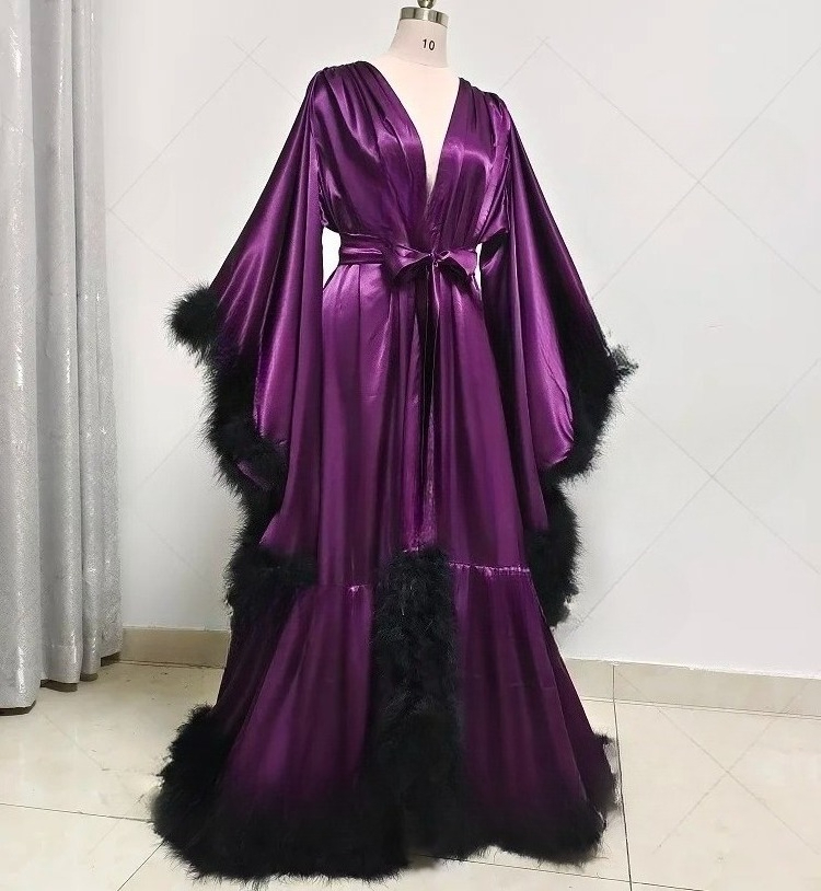 Customized Bathrobe for Women  - огляд і ціна Robe Silk Women