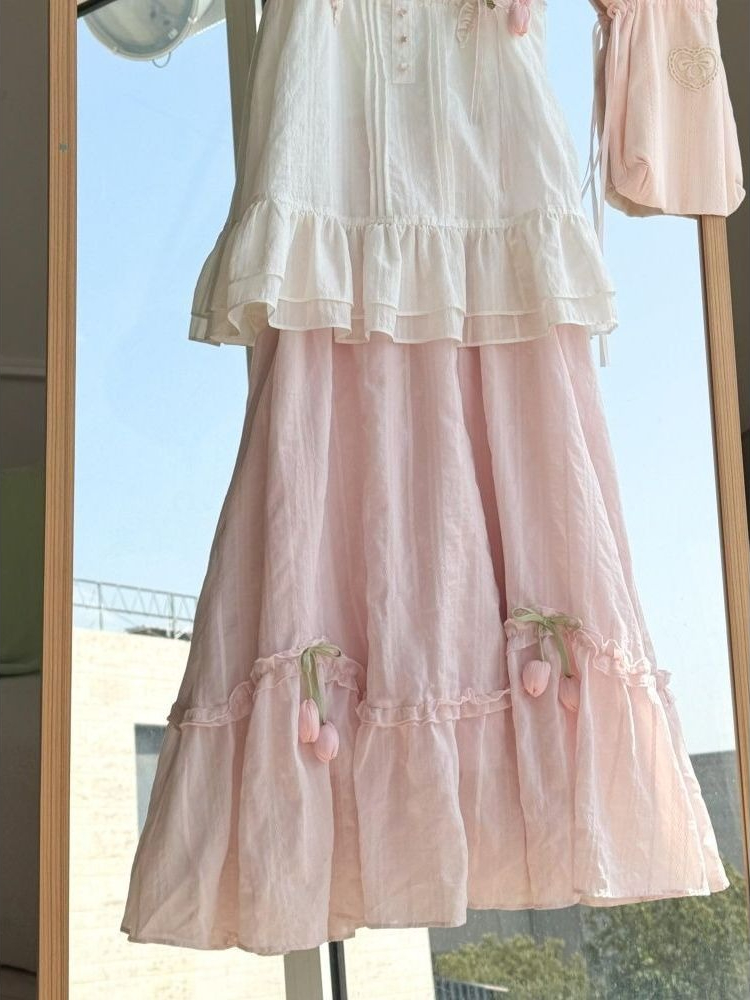 Sweet Kawaii Ruffle Trim Tulip - огляд і ціна Cami Top Lace