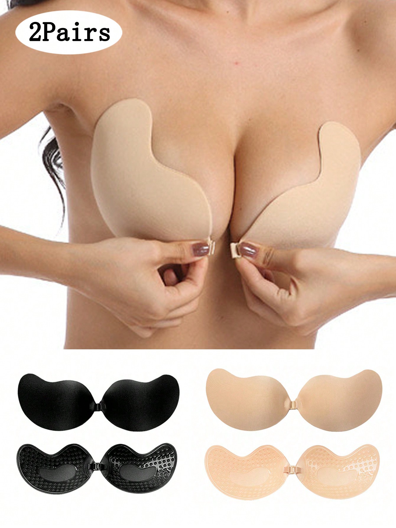 2-pack Women's Self-Adhesive I - огляд і ціна Push Up Bra Padded