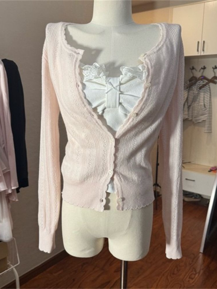Korean Fashion Slim Fit White  - огляд і ціна Cami Top Lace