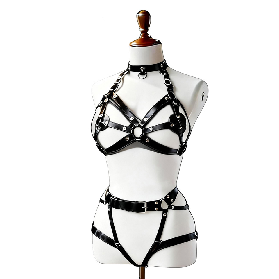 Women Sexy Leather Lingerie Bo - огляд і ціна Garter Belt Set