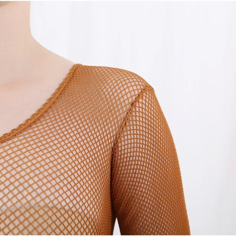 Latin Dance Full Body Jumpsuit - огляд і ціна Bodystocking Fishnet