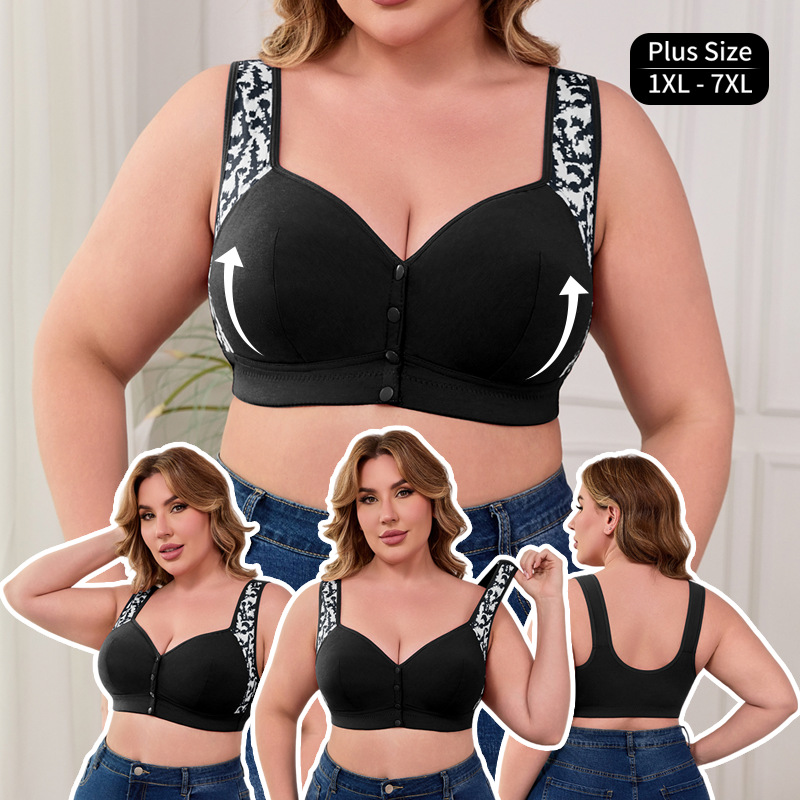 XL-7XL Plus Size Front Buckle  - огляд і ціна Seamless Underwear Women